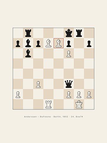 The Evergreen Game · Anderssen, 1852