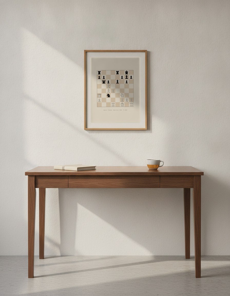 The Game of the Century · Fischer, 1956 in a room